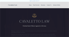 Desktop Screenshot of cavalettolaw.com