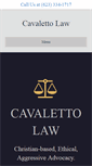 Mobile Screenshot of cavalettolaw.com