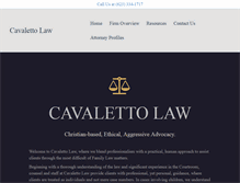 Tablet Screenshot of cavalettolaw.com